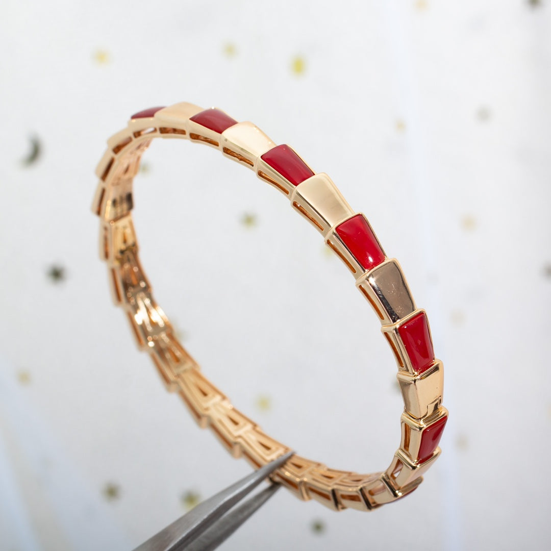 [BloomBling]SERPENTI BRACELET PINK GOLD RUBELLITE