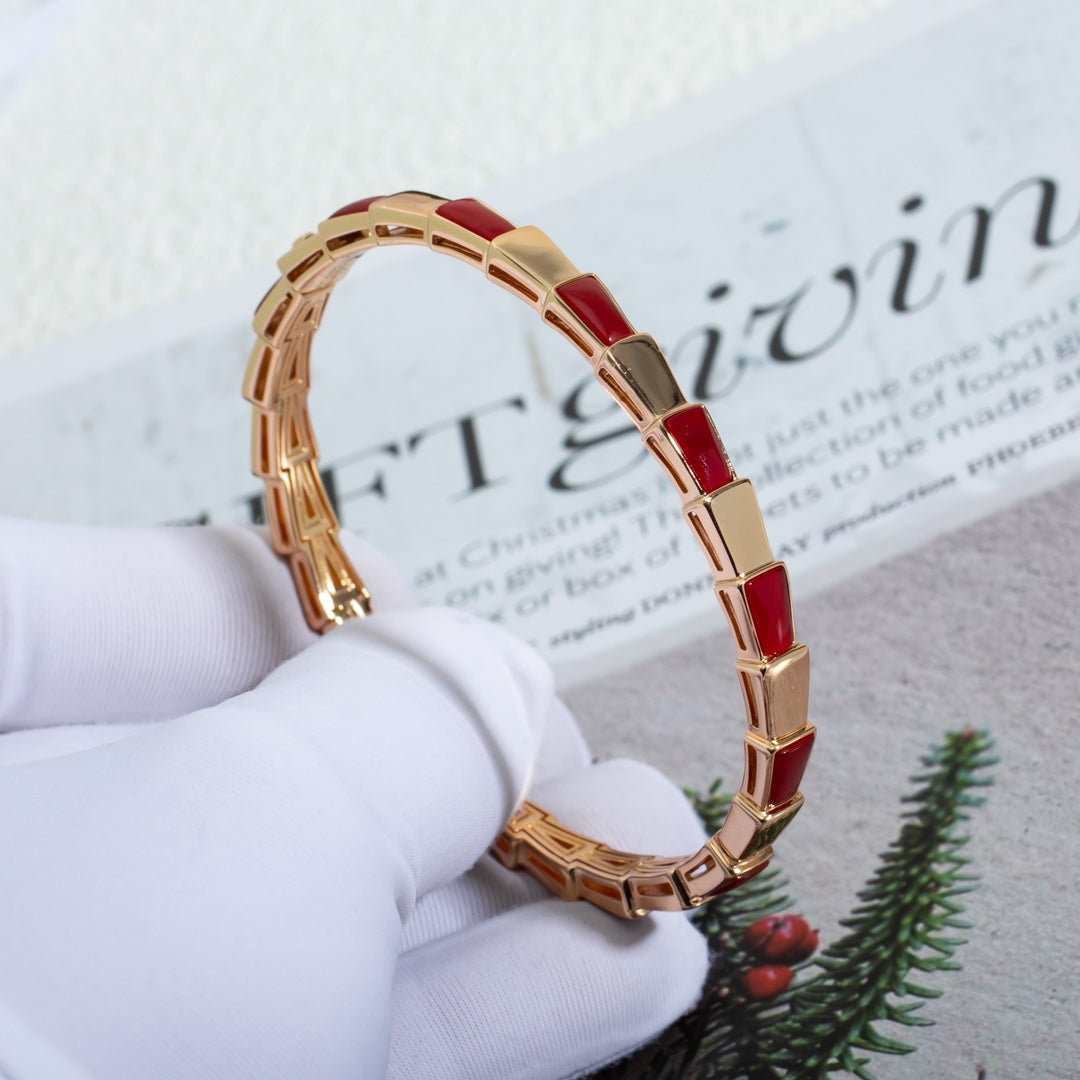 [BloomBling]SERPENTI BRACELET PINK GOLD RUBELLITE