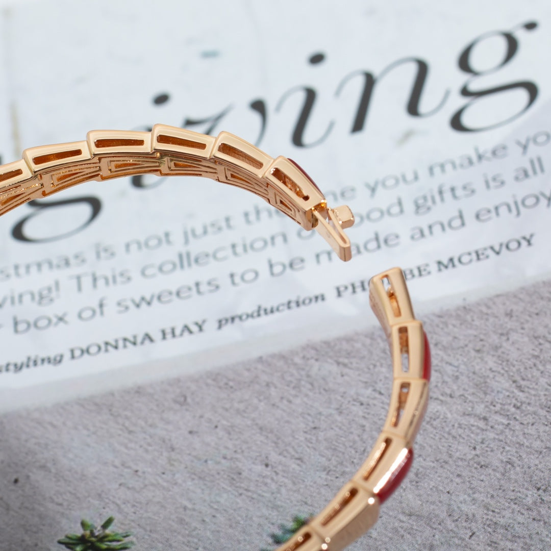 [BloomBling]SERPENTI BRACELET PINK GOLD RUBELLITE