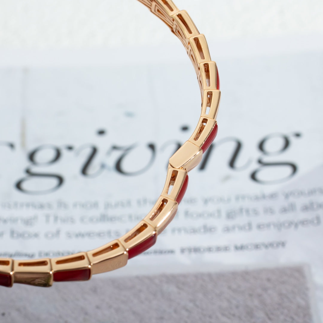 [BloomBling]SERPENTI BRACELET PINK GOLD RUBELLITE