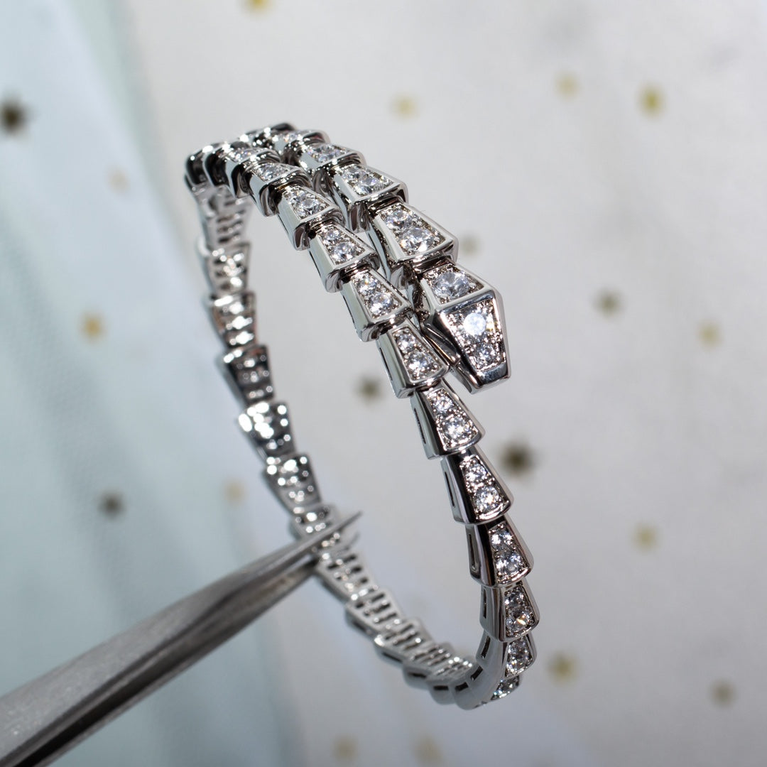 [BloomBling]SERPENTI BRACELET 6MM SILVER DIAMOND