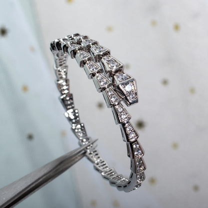 [BloomBling]SERPENTI BRACELET 6MM SILVER DIAMOND