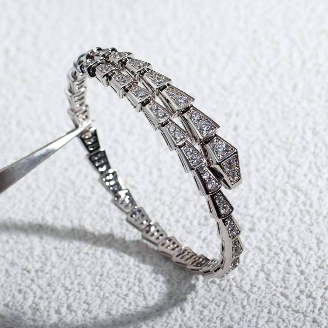[BloomBling]SERPENTI BRACELET 6MM SILVER DIAMOND