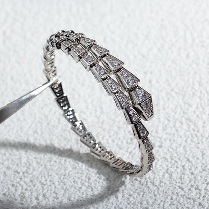 [BloomBling]SERPENTI BRACELET 6MM SILVER DIAMOND