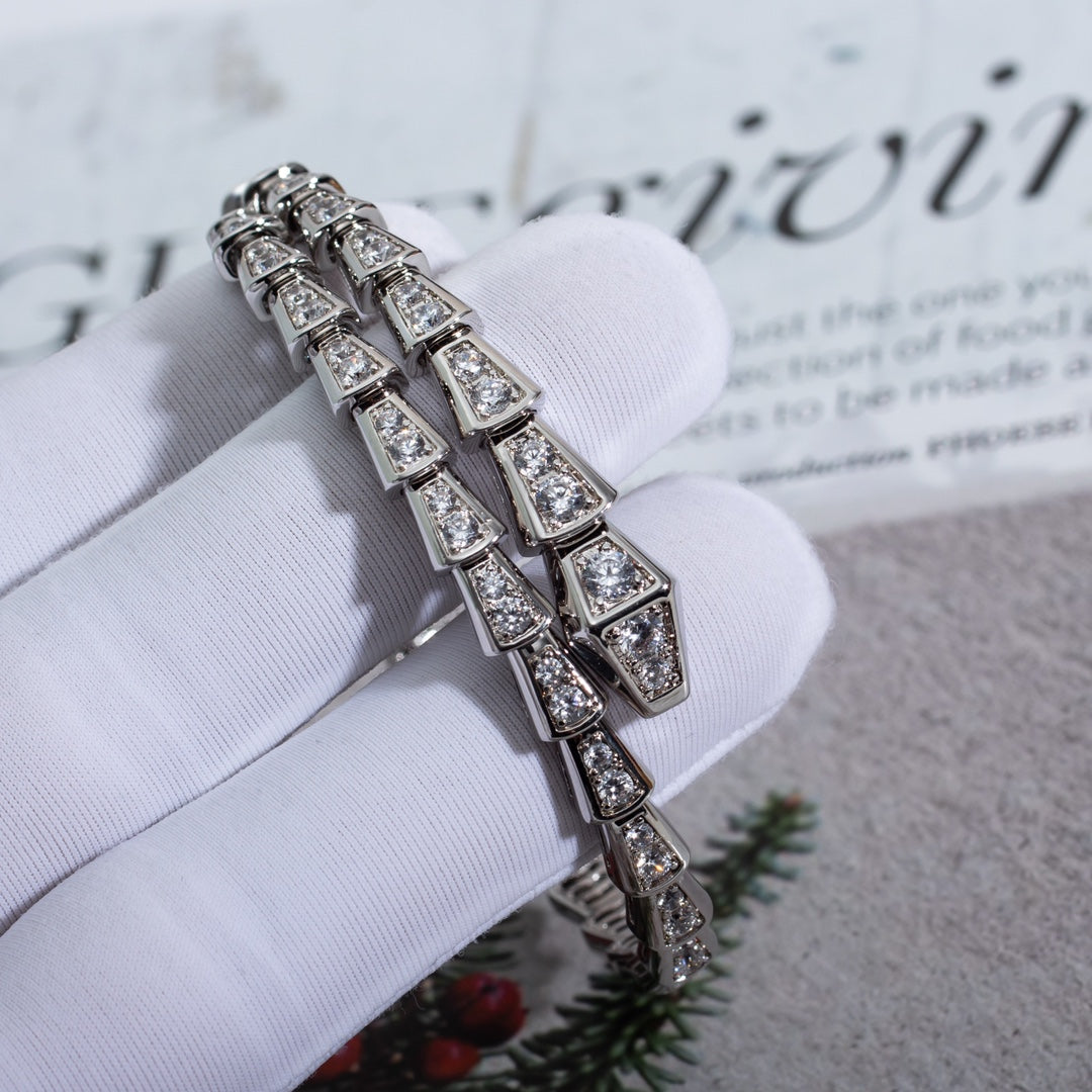 [BloomBling]SERPENTI BRACELET 6MM SILVER DIAMOND