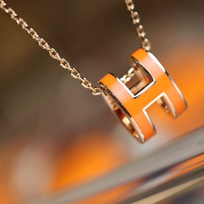 [BloomBling]POP H PEDANT PINK GOLD