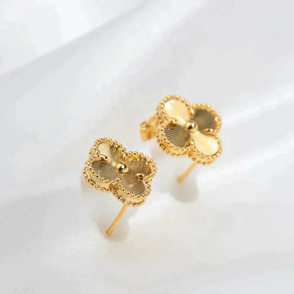 [BloomBling]CLOVER MEDIUM 1 MOTIFS LASER EARRINGS