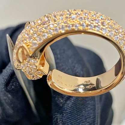 [BloomBling]PANTHERE PINK GOLD DIAMOND RING