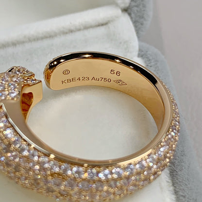 [BloomBling]PANTHERE PINK GOLD DIAMOND RING
