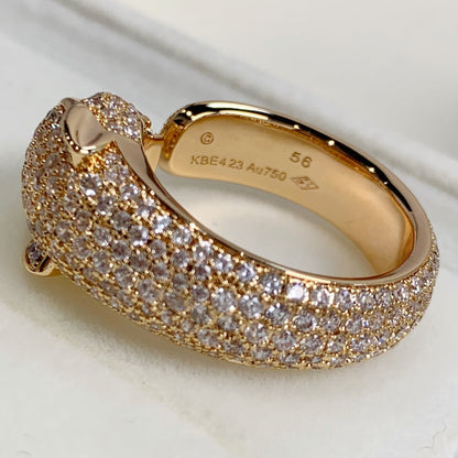 [BloomBling]PANTHERE PINK GOLD DIAMOND RING