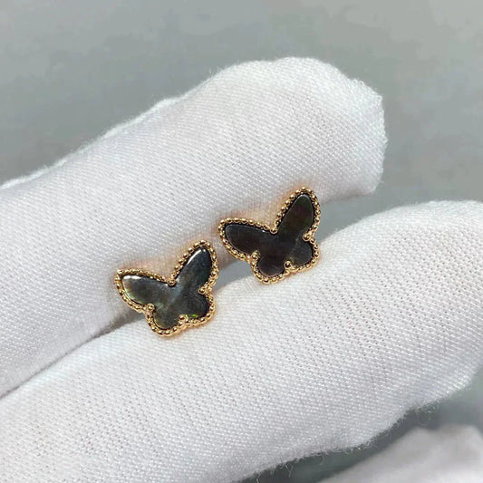 [BloomBling]BUTTERFLY DARK MOP  EARRINGS