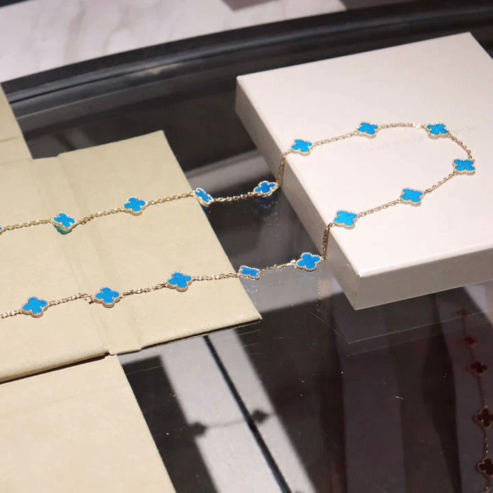 [BloomBling]CLOVER 20 MOTIFS TURQUOISE GOLD