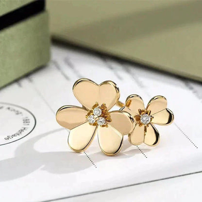 [BloomBling]CLOVER COMOS GOLD DIAMOND RING