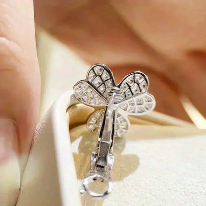 [BloomBling]CLOVER COMOS DIAMOND EARRINGS SILVER
