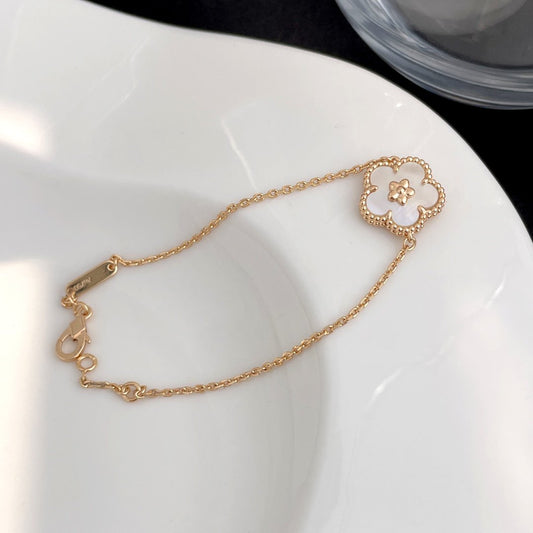 [BloomBling]LUCKY SPRING ROSE GOLD MOP BRACELET