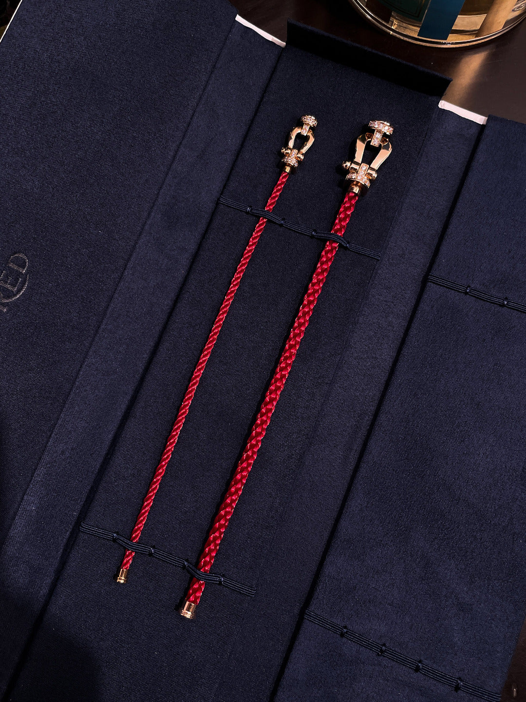 [BloomBling]FORCE 10 HALF DIAMOND PINK GOLD RED CORDERI LARGE AND MEDIUM MODEL