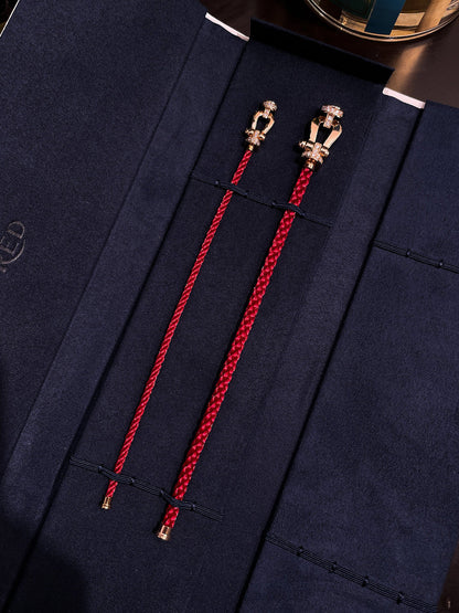 [BloomBling]FORCE 10 HALF DIAMOND PINK GOLD RED CORDERI LARGE AND MEDIUM MODEL