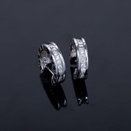 [BloomBling]ZERO 1 MINI SILVER DIAMOND EARRINGS