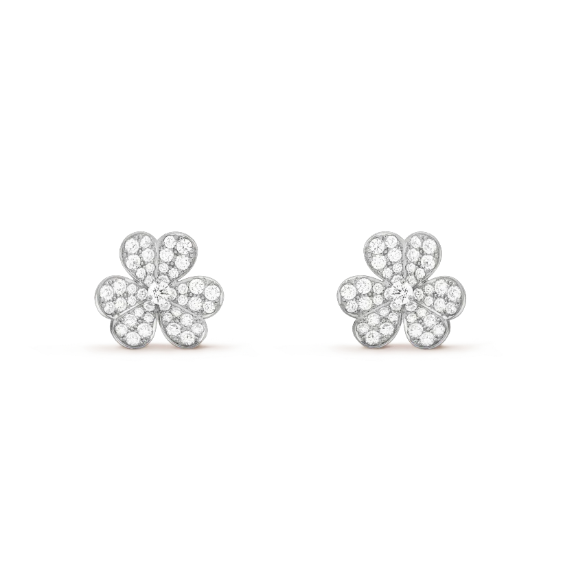 [BloomBling]CLOVER COMOS DIAMOND EARRINGS SILVER