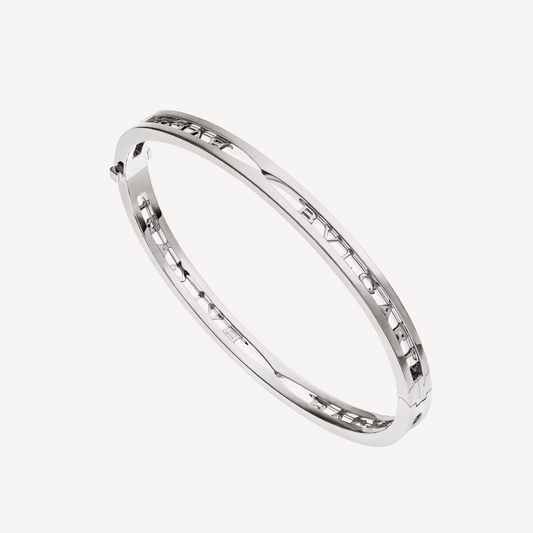 [BloomBling]ZERO 1 SPIRAL LOGO SILVER BRACELET