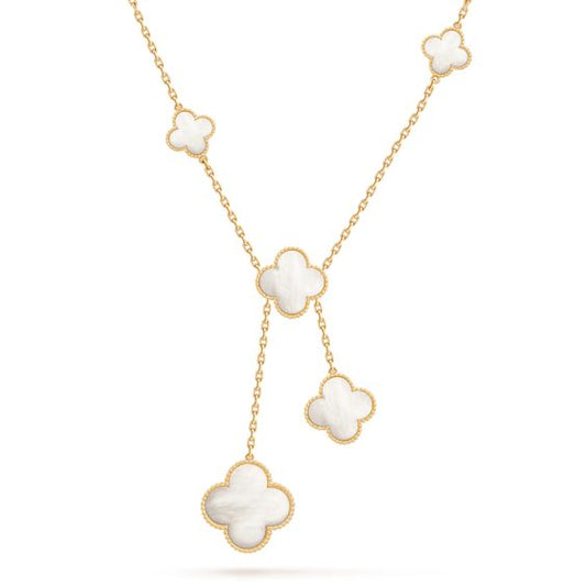 [BloomBling]CLOVER MOTHER OF PEARL NECKLACE 6 MOTIF