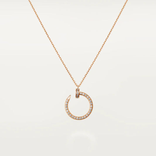 [BloomBling]JUSTE NECKLACE PINK GOLD DIAMONDS