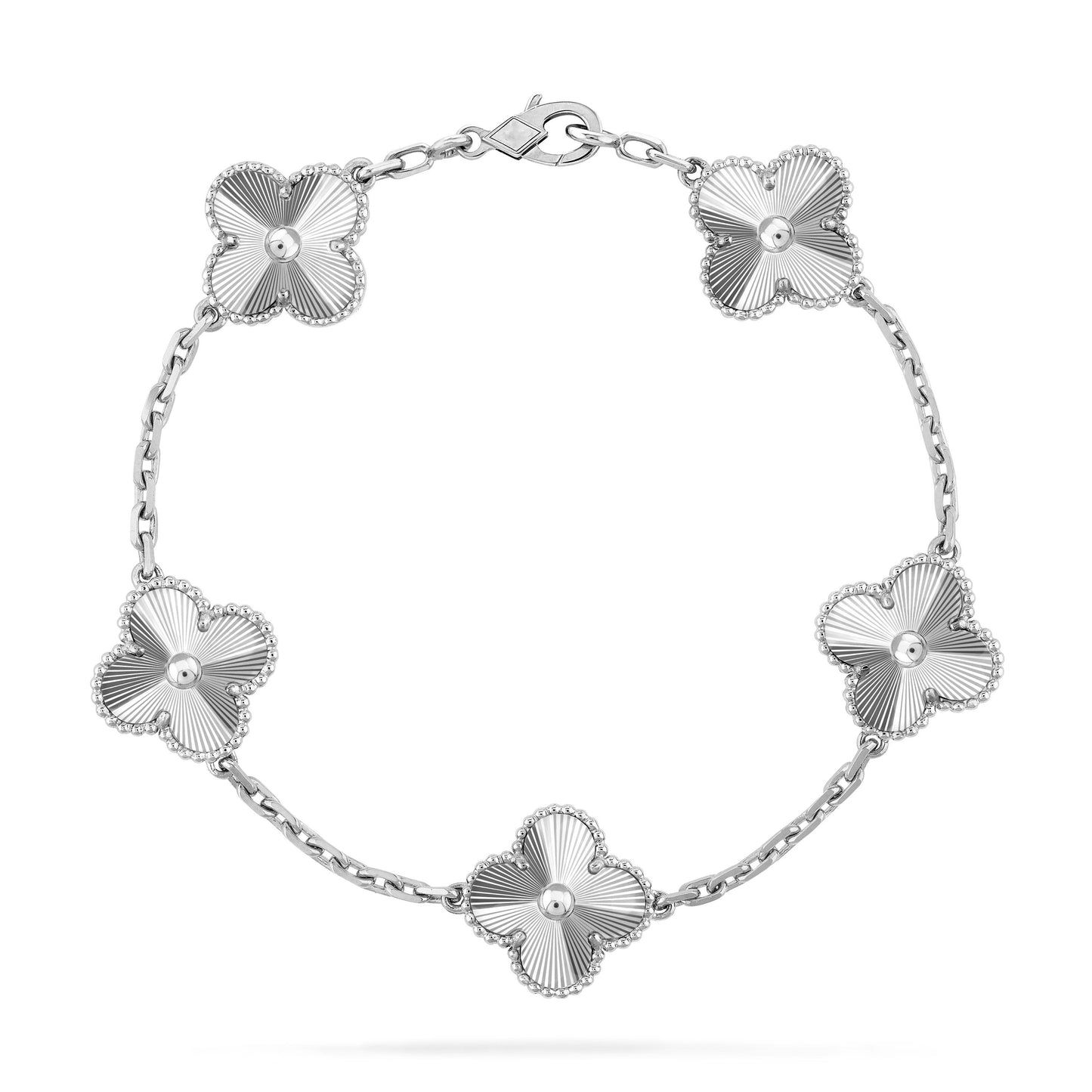 [BloomBling]CLOVER SILVER 5 MOTIFS BRACELET