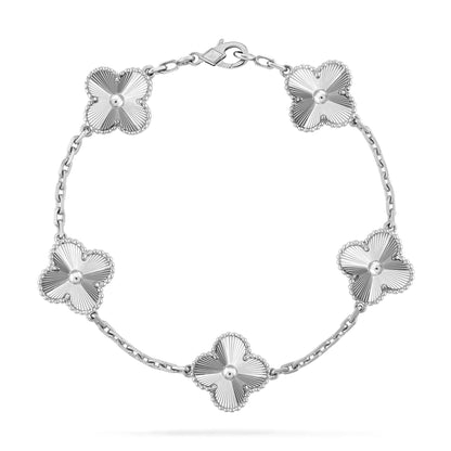 [BloomBling]CLOVER SILVER 5 MOTIFS BRACELET