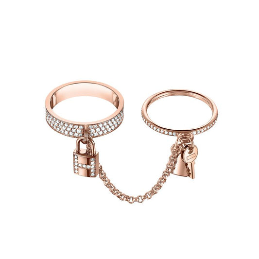 [BloomBling]HM KELLY CLOCHETTE DOUBLE RING IN  WITH DIAMONDS