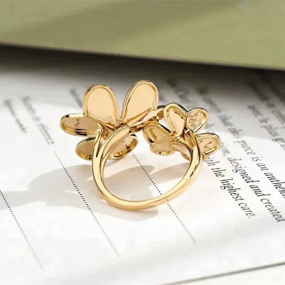 [BloomBling]CLOVER COMOS GOLD DIAMOND RING