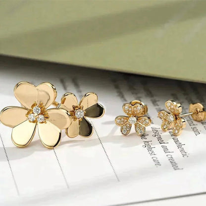 [BloomBling]CLOVER COMOS GOLD DIAMOND RING