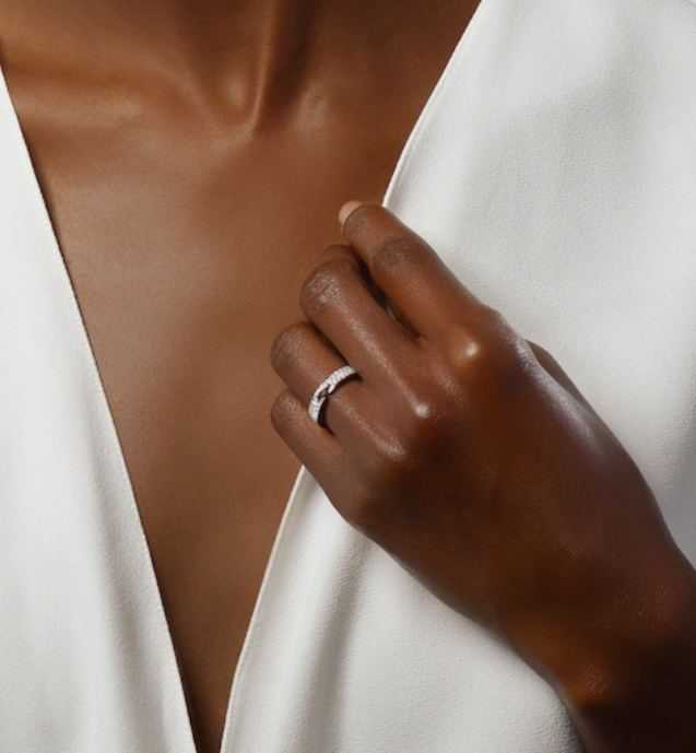 [BloomBling]ALLIANCE LIENS VIDENCE PAVED DIAMOND 4MM RING