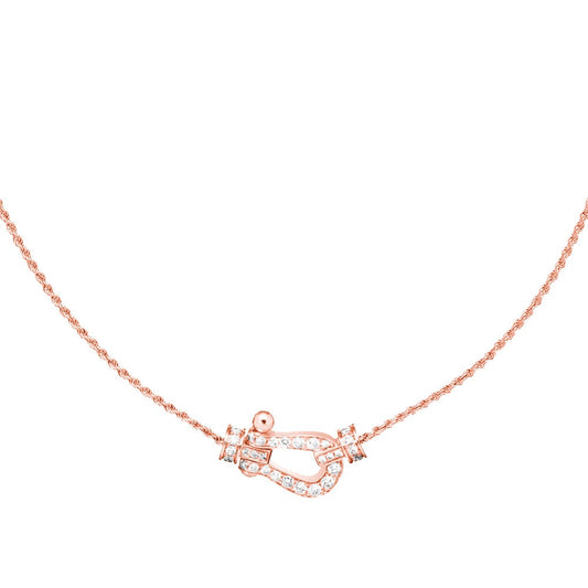 [BloomBling]FORCE 10 PINK GOLD DIAMOND NECKLACE