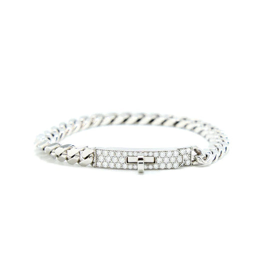 [BloomBling]KELLY CHAIN SILVER DIAMOND BRACELET