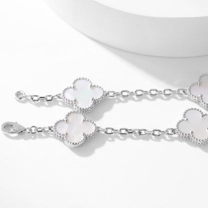 [BloomBling]CLOVER 10 MOTIFS WHITE MOTHER OF PEARL NECKLACE