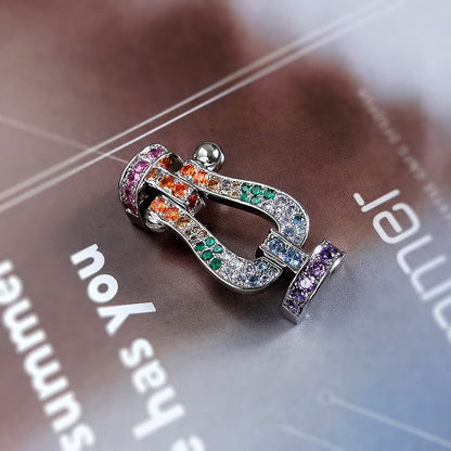 [BloomBling]FORCE LARGE HORSESHOE CLASP  METAL BRACELET