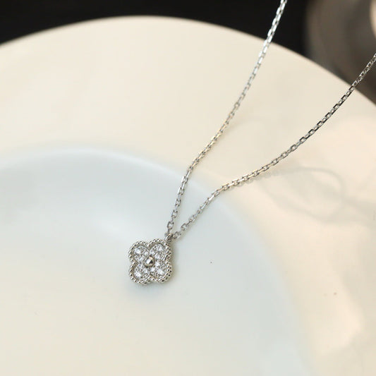 [BloomBling]CLOVER MINI 9.5MM PENDANT DIAMOND NECKLACE