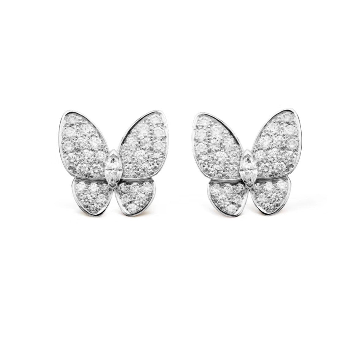 [BloomBling]BUTTERFLY ALL DIAMOND EARRINGS