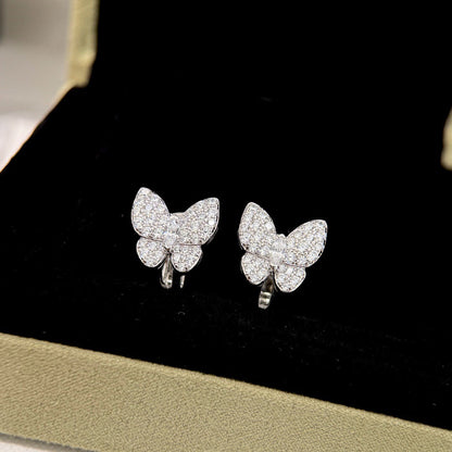 [BloomBling]BUTTERFLY ALL DIAMOND EARRINGS
