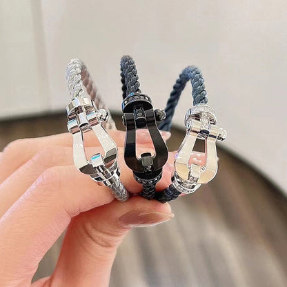 [BloomBling]FORCE LARGE HORSESHOE NO DIAMOND BRACELET SILVER