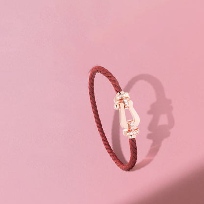 [BloomBling]FORCE 10 HALF DIAMOND PINK GOLD RED CORDERI LARGE AND MEDIUM MODEL