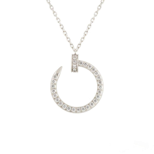 [BloomBling]JUSTE NECKLACE SILVER DIAMONDS