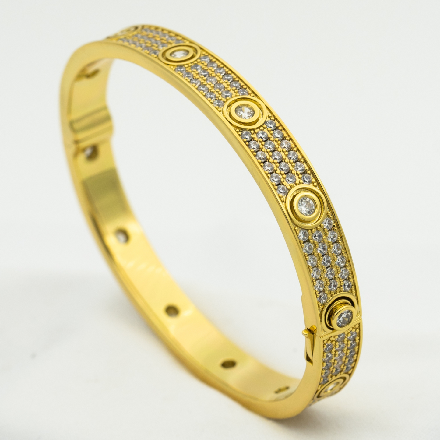 [BloomBling]LOVE BRACELET 6.1MM DIAMOND-PAVED 10 BIG DIAMONDS