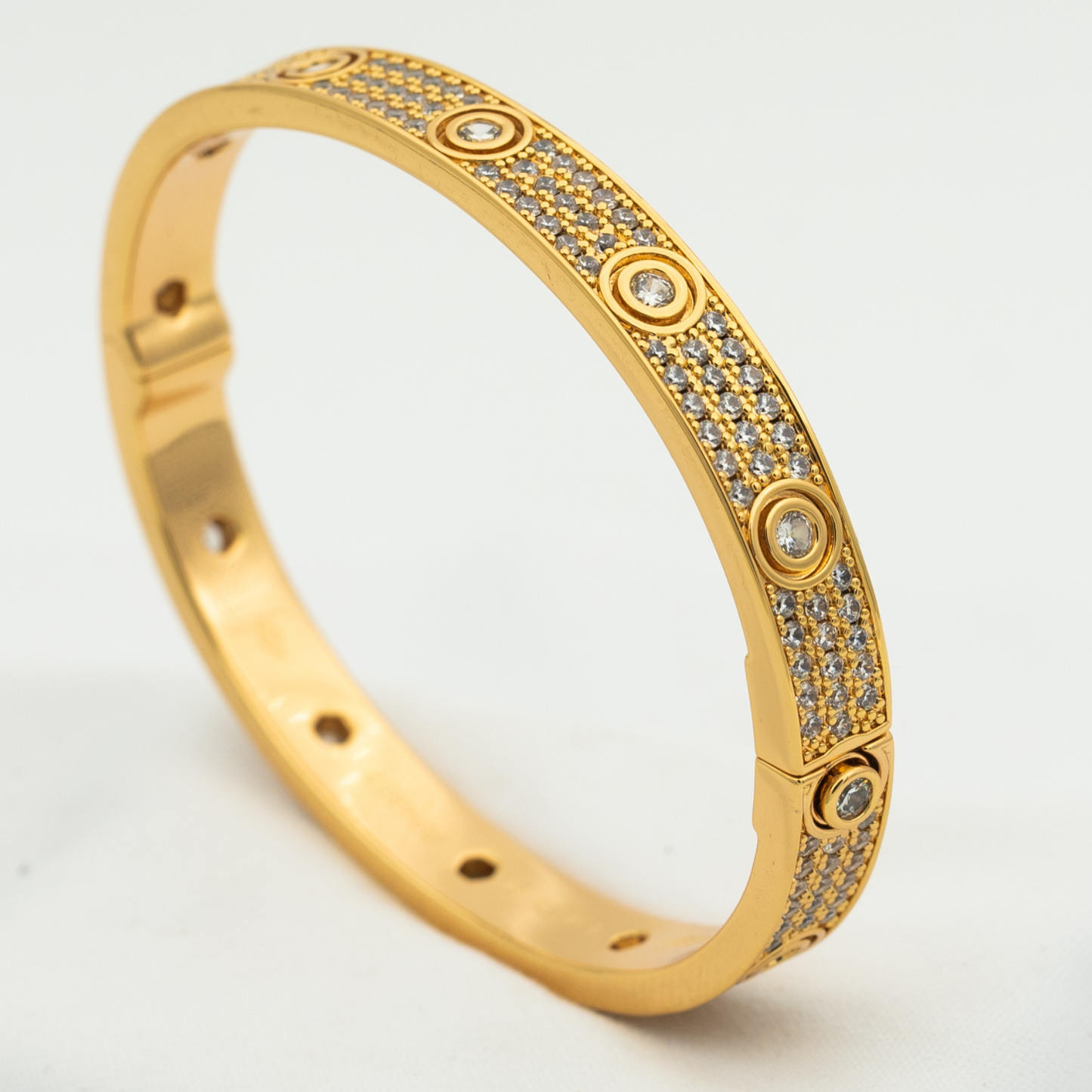 [BloomBling]LOVE BRACELET 6.1MM DIAMOND-PAVED 10 BIG DIAMONDS