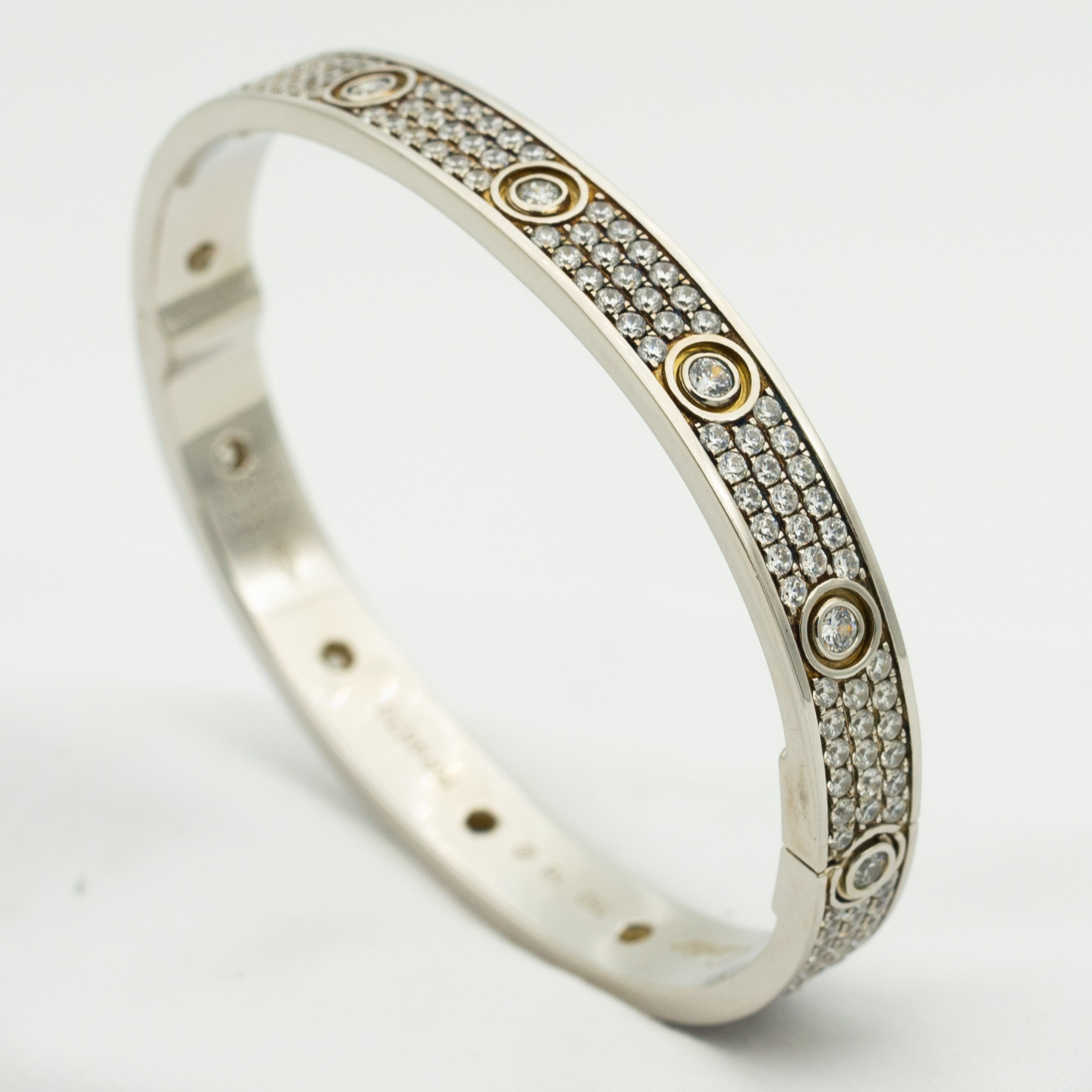 [BloomBling]LOVE BRACELET 6.1MM DIAMOND-PAVED 10 BIG DIAMONDS