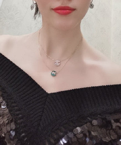 [BloomBling]JEUX DE ROSE GOLD DIAMOND NECKLACE