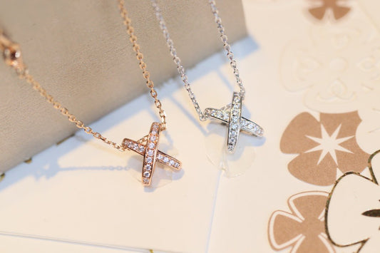[BloomBling]JEUX DE DIAMOND NECKLACE