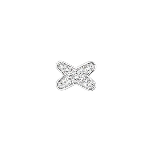 [BloomBling]JEUX DE SILVER DIAMOND EARRINGS