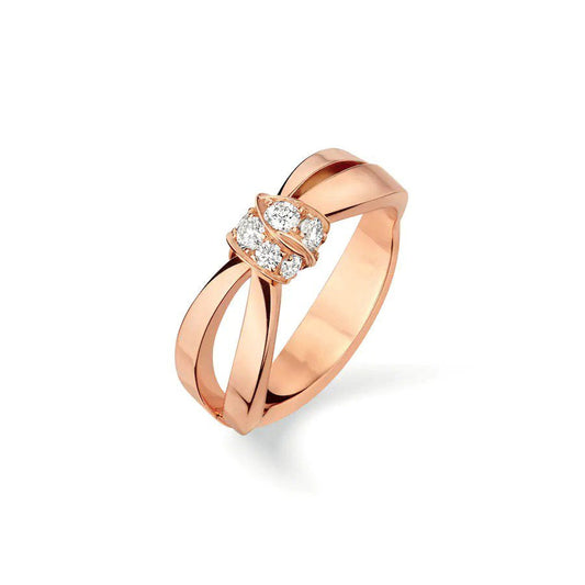 [BloomBling]LIENS RING PINK GOLD DIAMOND