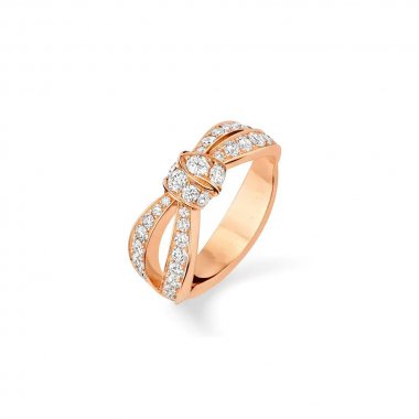 [BloomBling]LIENS PINK GOLD DIAMOND RING